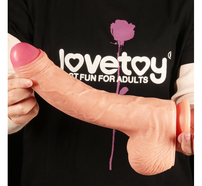 Фаллоимитатор LoveToy Dual-Layered Silicone Cock 11 Flesh