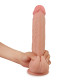 Фалоімітатор з мошонкою LoveToy Skinlike Soft Dong 8.5