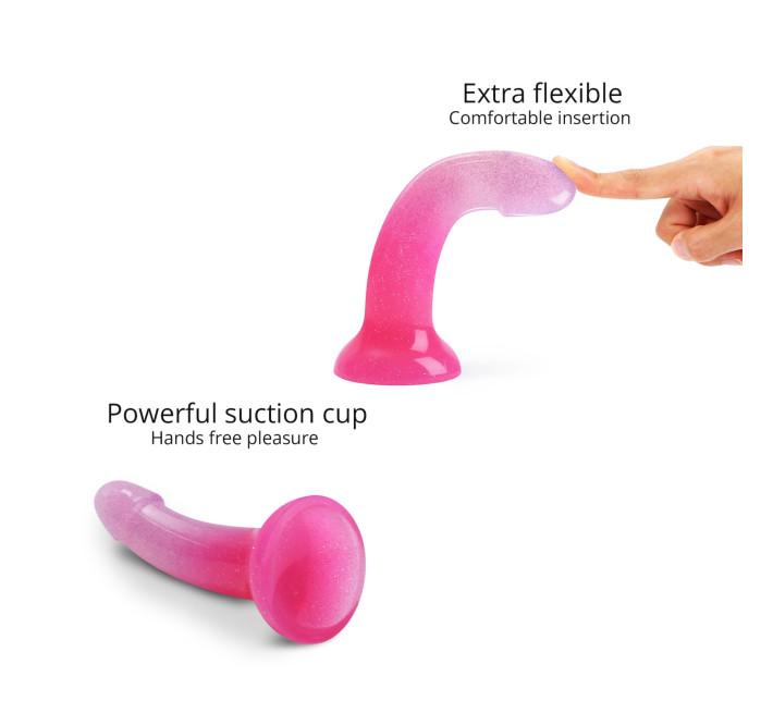 Дилдо с градиентом и блестками Love To Love Dildolls - SUNRISE, ультрамягкий