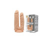Фалоімітатор подвійний SilexD Double Gusto Flesh (Model 1 size 8 & 7), двошаровий, силікон + Silexd