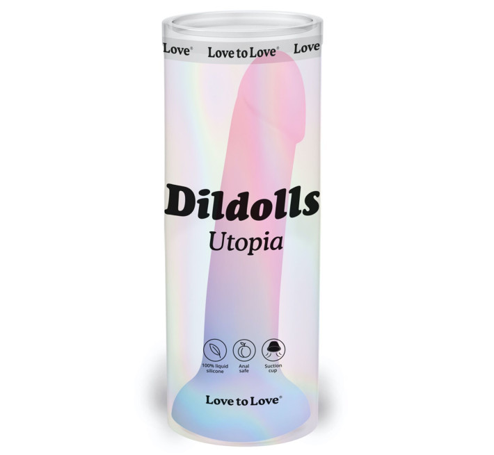 Дилдо з кольоровим градієнтом Love To Love DILDOLLS - UTOPIA XL ультрам'який