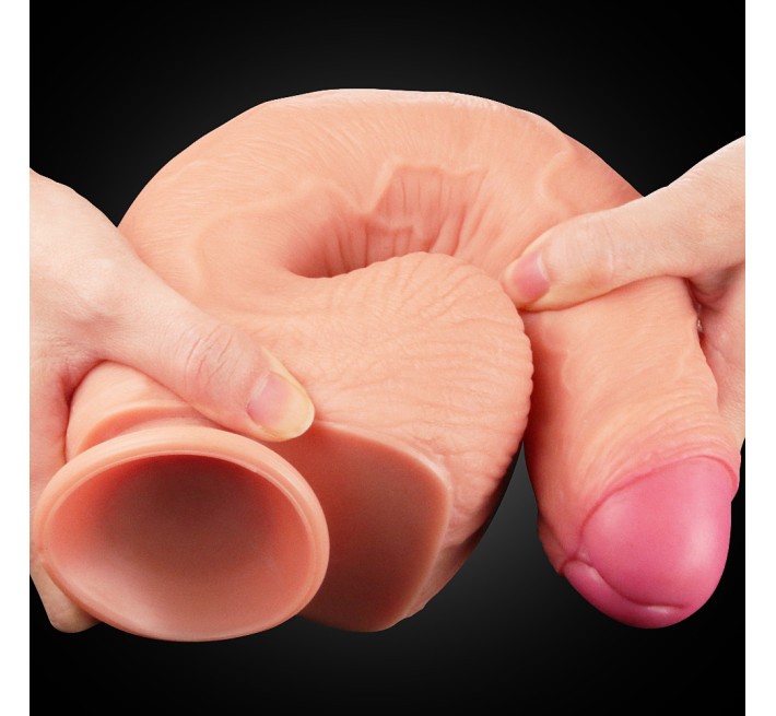 Фаллоимитатор LoveToy Dual-Layered Silicone Cock 11 Flesh
