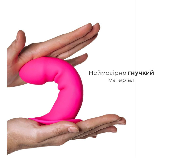 Дилдо с присоской Adrien Lastic Hitsens 2 Розовый 16,7/4 см