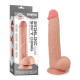 Фалоімітатор з мошонкою LoveToy Skinlike Soft Dong 8.5
