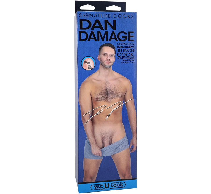 Фалоімітатор Doc Johnson Signature Cocks Dan Damage 10 inch UltraSkyn