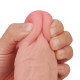Фалоімітатор з мошонкою LoveToy Skinlike Soft Dong 8.5