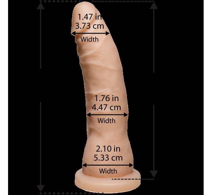 Фалоімітатор Doc Johnson Platinum TRUSKYN The Tru Ride Slim 7 Inch