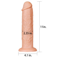 Фаллоимитатор LoveToy Realistic Long Dildo 11 Телесный
