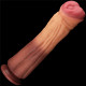 Фалоімітатор LoveToy Dual-Layered Silicone Cock 12 Brown
