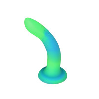 Фалоімітатор, що світиться в темряві, ADDICTION Rave 8 Glow in the Dark Dildo Blue Green, 20,3 см