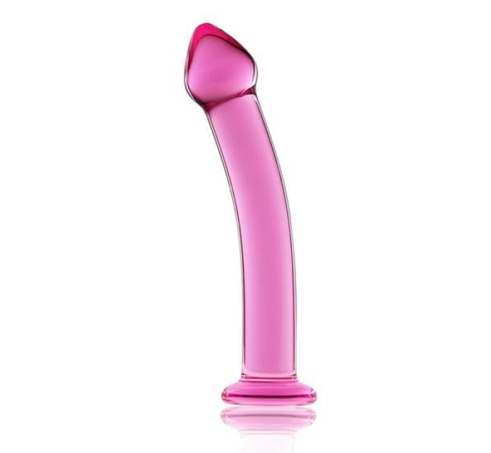 Фалоімітатор LoveToy Glass Romance 7.5 233 Pink