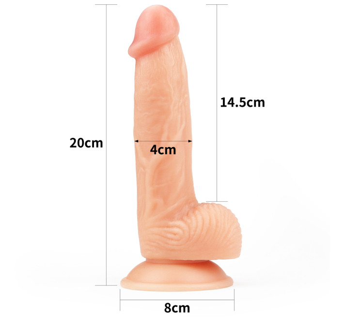 Фаллоимитатор LoveToy The Ultra Soft Dude 8 437