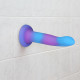 Фалоімітатор, що світиться в темряві, ADDICTION Rave 8 Glow in the Dark Dildo Blue Purple, 20,3 см