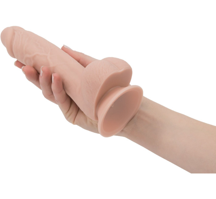 Реалистичный фаллоимитатор на присоске ADDICTION - Mark 7,5″ Dildo With Balls, Beige