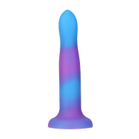 Фалоімітатор, що світиться в темряві, ADDICTION Rave 8 Glow in the Dark Dildo Blue Purple, 20,3 см