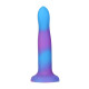 Фалоімітатор, що світиться в темряві, ADDICTION Rave 8 Glow in the Dark Dildo Blue Purple, 20,3 см