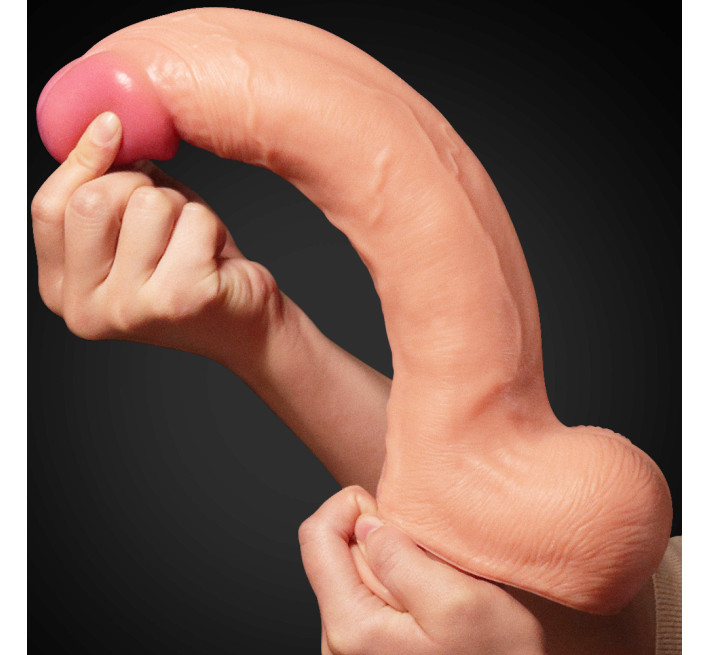 Фалоімітатор LoveToy Dual-Layered Silicone Cock 12 Flesh 453
