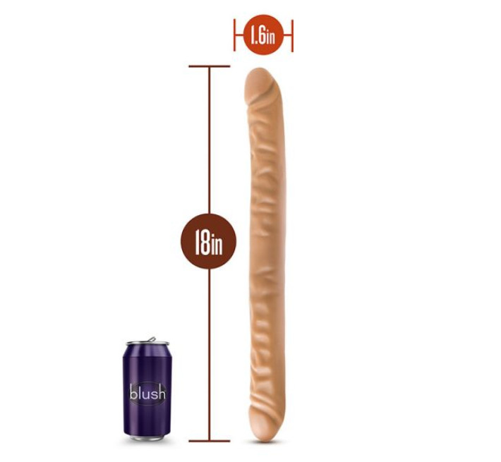 Двойной фаллоимитатор Blush Dr Skin 18Inch Телесный