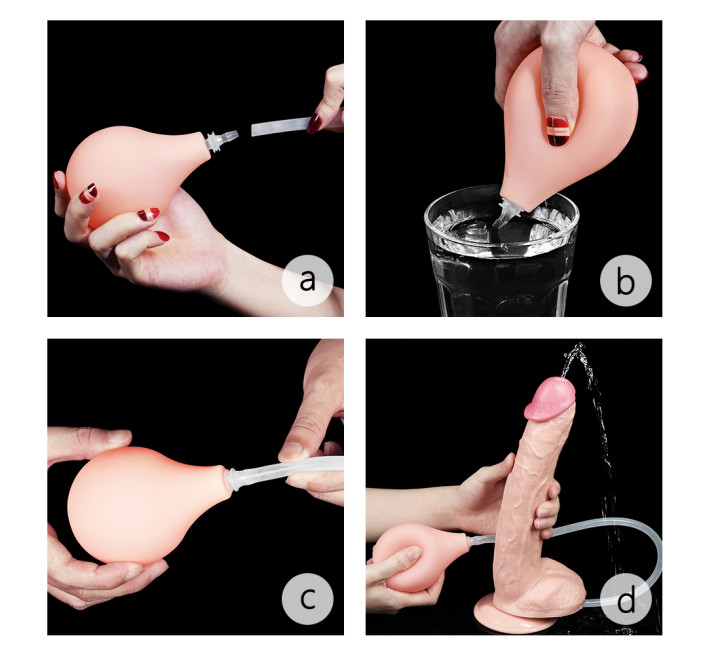 Фалоімітатор LoveToy Squirt Extreme Dildo 11 Тілесний