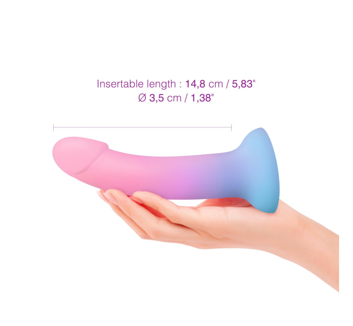 Фалоімітатор з кольоровим градієнтом Love To Love DILDOLLS - UTOPIA ультрам'який