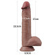 Фалоімітатор LoveToy Dual-Layered Silicone Cock 9 Brown 990