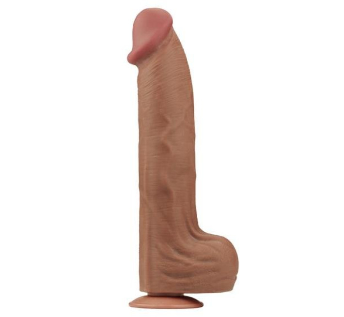 Фаллоимитатор LoveToy Sliding-Skin Dual Layer Dong 14 Brown