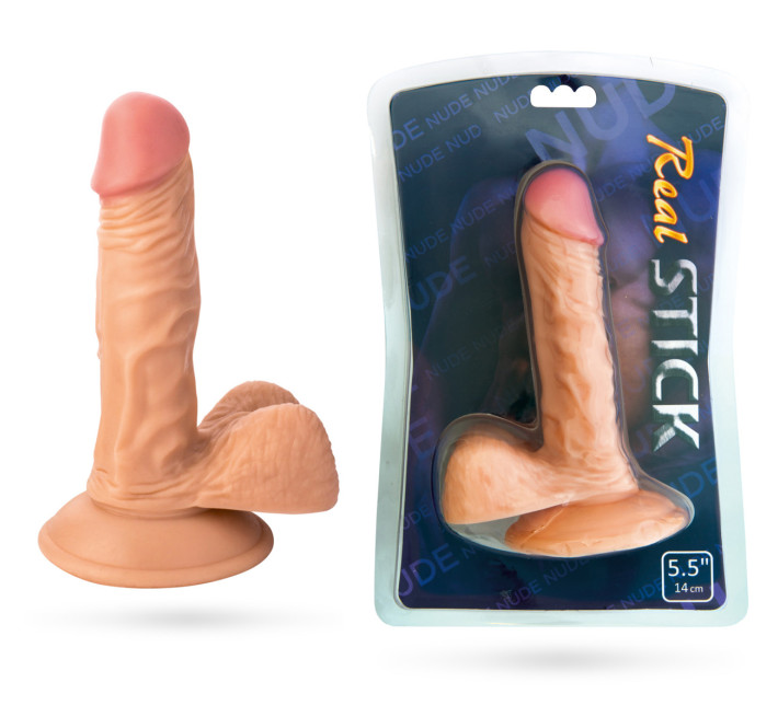 Фалоімітатор Toyfa RealStick Nude реалістичний, 14 см