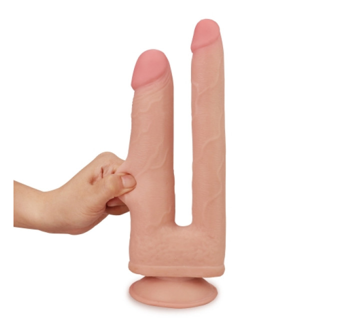 Фалоімітатор LoveToy Skinlike Double Penetration Soft Cock