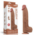 Фаллоимитатор LoveToy Sliding-Skin Dual Layer Dong 14 Brown