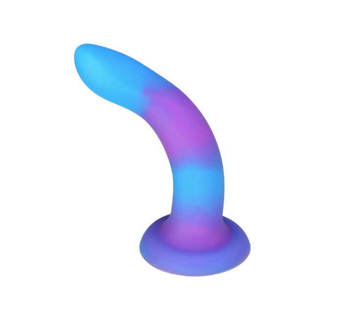 Фалоімітатор, що світиться в темряві, ADDICTION Rave 8 Glow in the Dark Dildo Blue Purple, 20,3 см