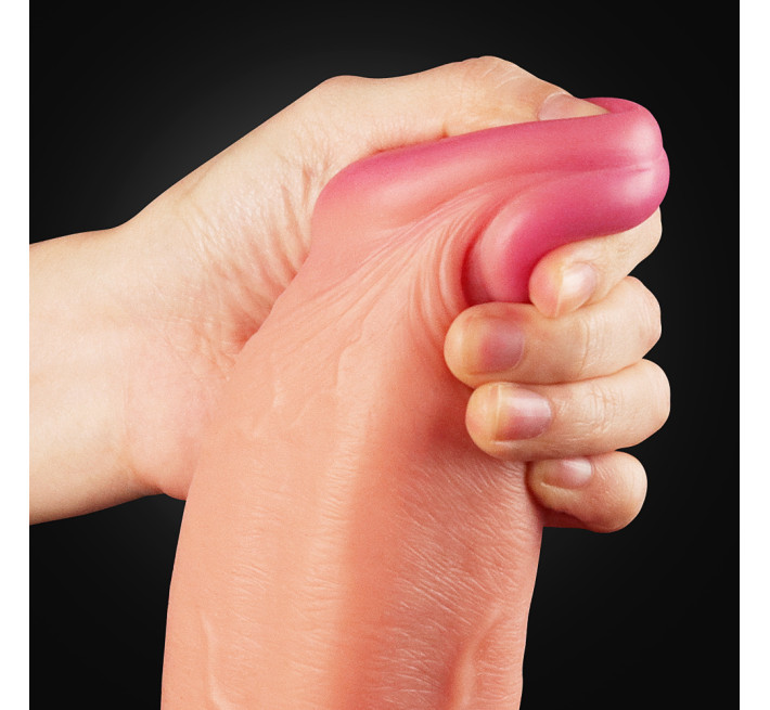 Фалоімітатор LoveToy Dual-Layered Silicone Cock 12 Flesh 453