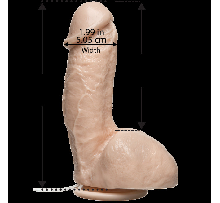 Кончающий фаллоимитатор Doc Johnson The Amazing Squirting Realistic Cock