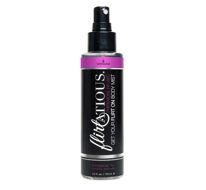 Спрей-міст для тіла з феромонами Sensuva Flirtatious Pomegranate, Fig, Coconut & Plumeria 125 мл