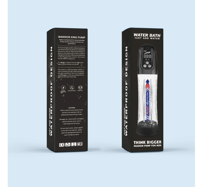 Автоматична гідропомпа 2в1 (вода/повітря) Water Bath з LED-дисплеєм, 2 режими