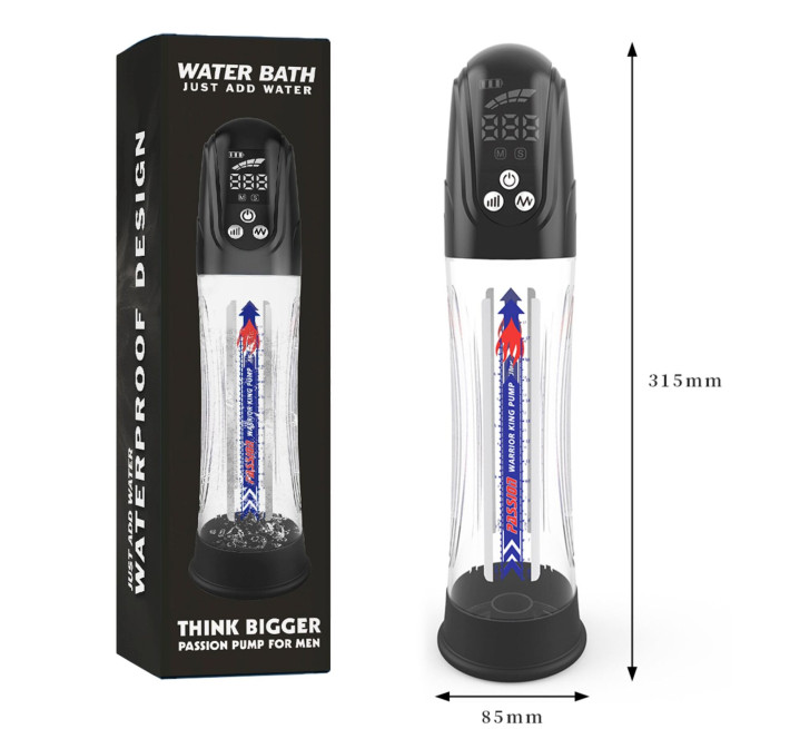 Автоматична гідропомпа 2в1 (вода/повітря) Water Bath з LED-дисплеєм, 2 режими