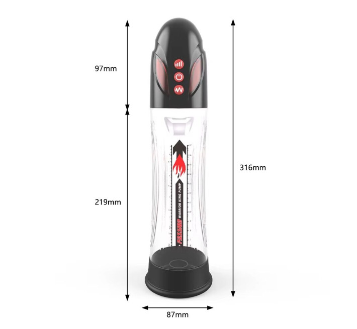 Автоматична гідропомпа 2в1 (вода/повітря) Water Bath, 2 режими, індикація рівня вакууму