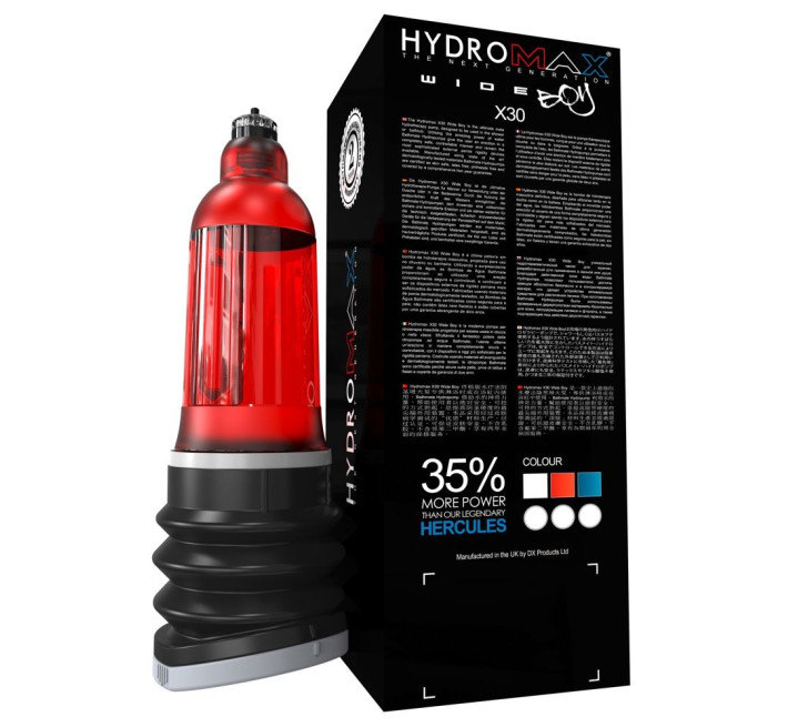 Гідромпом Bathmate Hydromax X30 Wide Boy Brilliant Red
