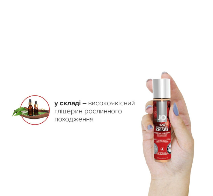 Лубрикант на водній основі System JO H2O STRAWBERRY KISS 30 мл