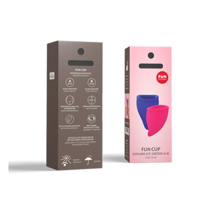 Набір менструальних чаш Fun Factory Fun Cup розмір А та B