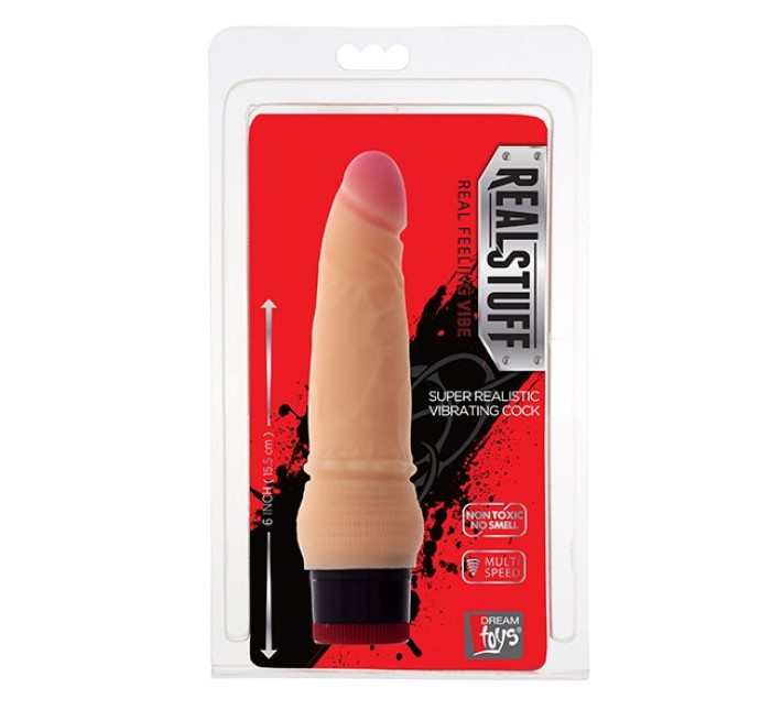 Вібромасажер Dreamtoys Realistx 6inch Тілесний
