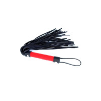 Флоггер DS Fetish Flogger black/red suave 50 см