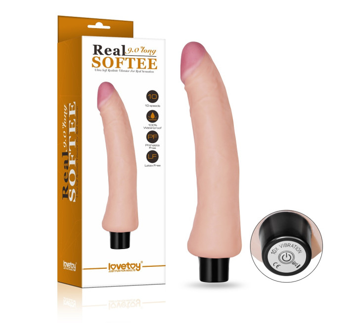 Реалістичний вібратор LoveToy Reel Softee Vibrator Flesh 9,0