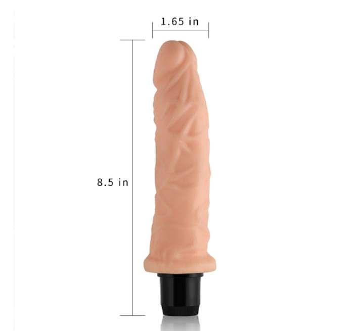 Реалистичный вибратор LoveToy Reel Feel Телесный 8.5