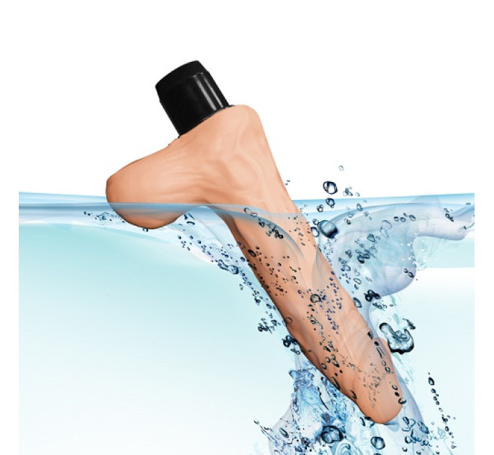 Реалистичный вибратор LoveToy Reel Feel Vibrator with balls Телесный 8