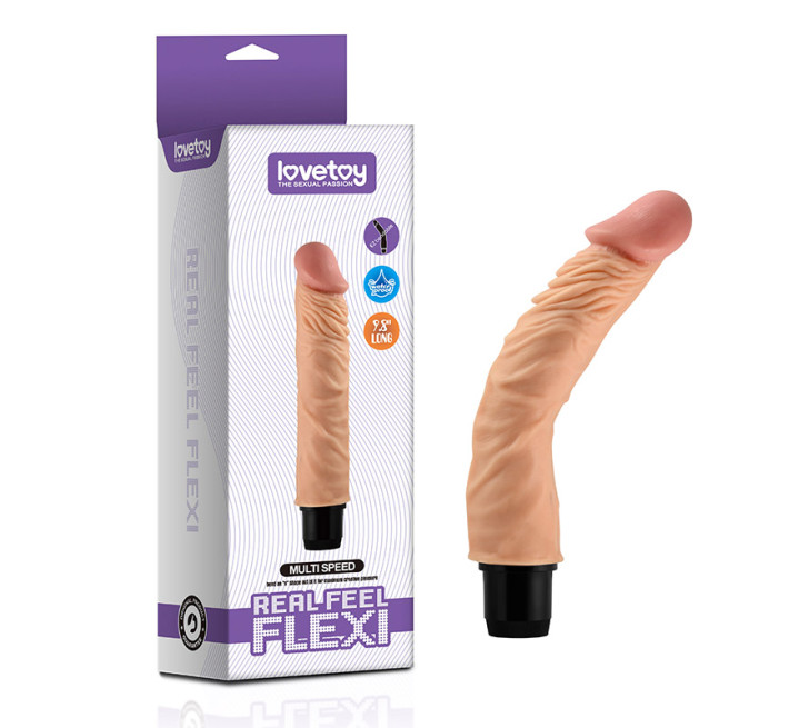 Реалістичний вібратор LoveToy Reel Feel Flexi Vibrator Flesh 9,8