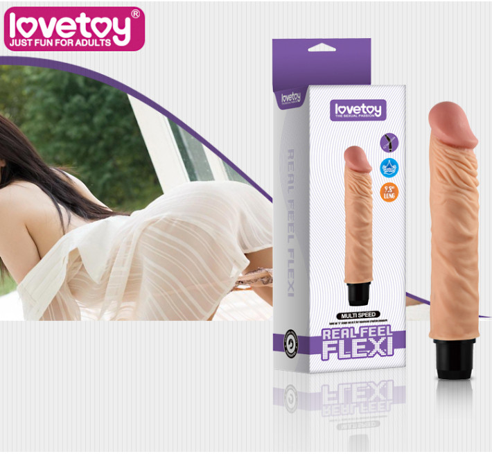 Реалістичний вібратор LoveToy Reel Feel Flexi Vibrator Flesh 9,8