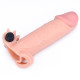 Подовжуюча насадка на пеніс LoveToy Pleasure Extender Sleeve Vibro Тілесна LVTOY055