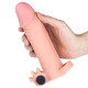 Подовжуюча насадка на пеніс LoveToy Pleasure Extender Sleeve Vibro Тілесна LVTOY055