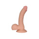 Фалоімітатор з мошонкою LoveToy Dildo The Ultra Soft Dude 8,8 Тілесний