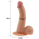 Фалоімітатор з мошонкою LoveToy Dildo The Ultra Soft Dude 8,8 Тілесний